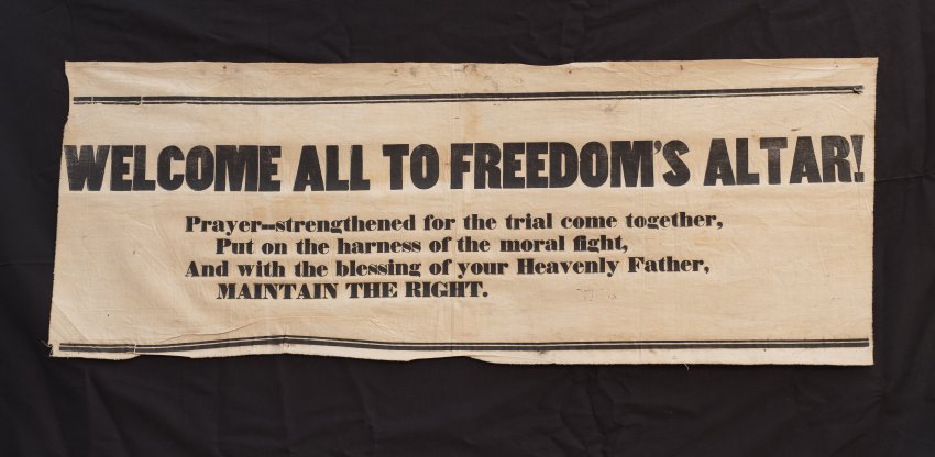 Banner:Welcome all to Freedom's Altar