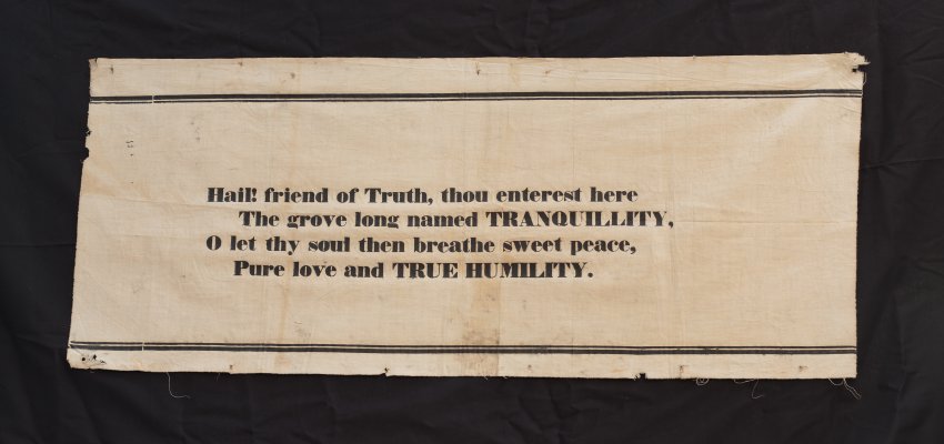 Banner: Hail Friend of Truth Thou Enterest Here