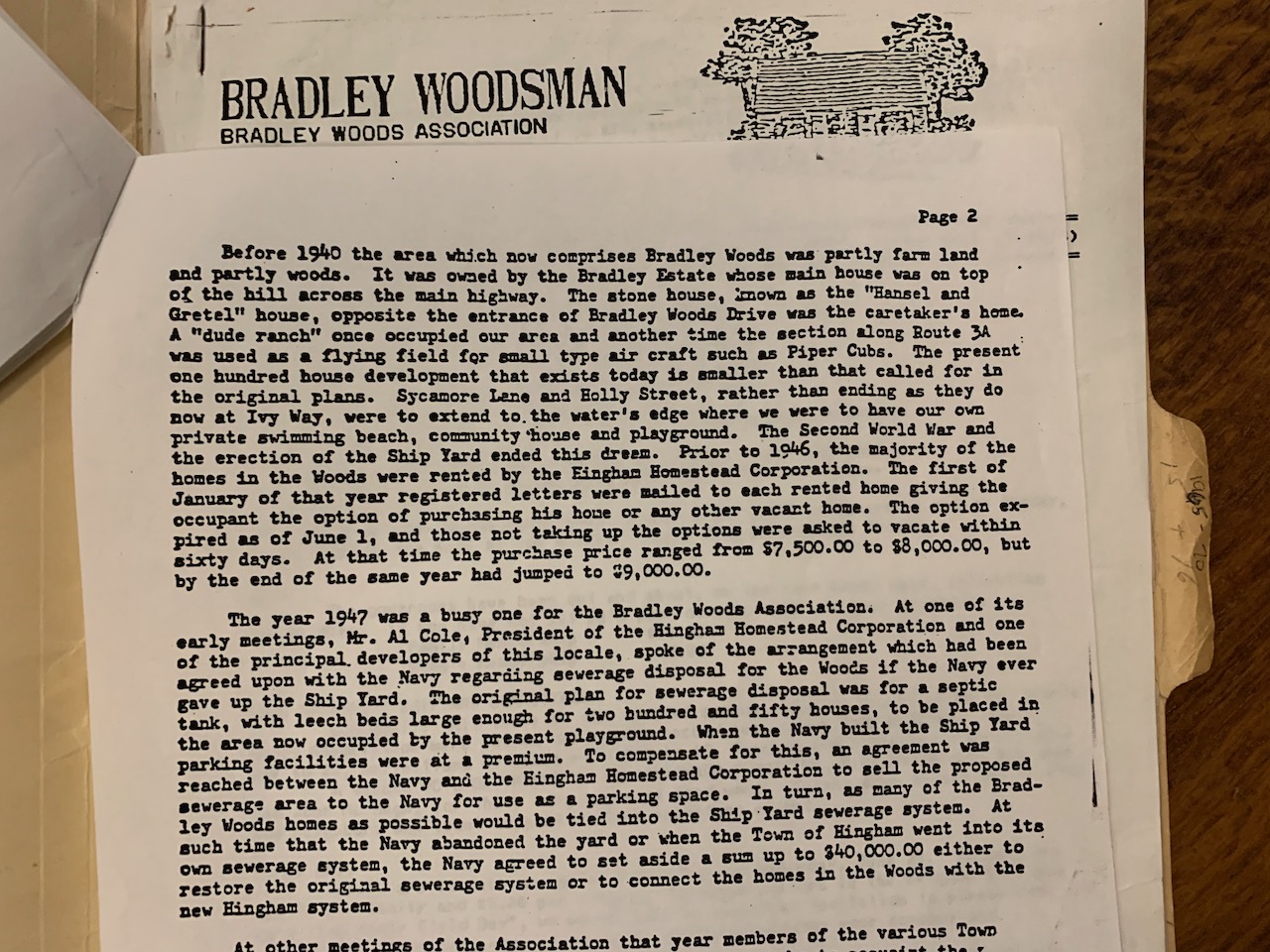 Bradley Woods historical ownership
