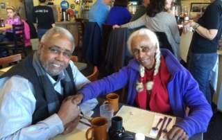 Camillas Rountree and her son Eugene Rountree at Toast in Hull