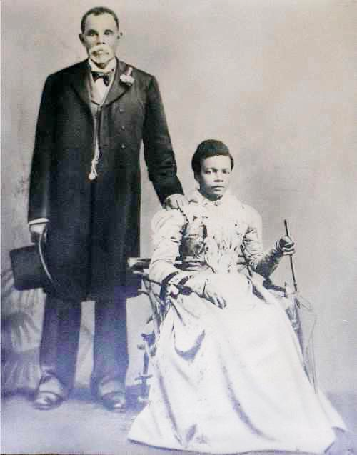 John and Betsy Tuttle at their wedding. John was instrumental in creating the Free Christian Mission church.