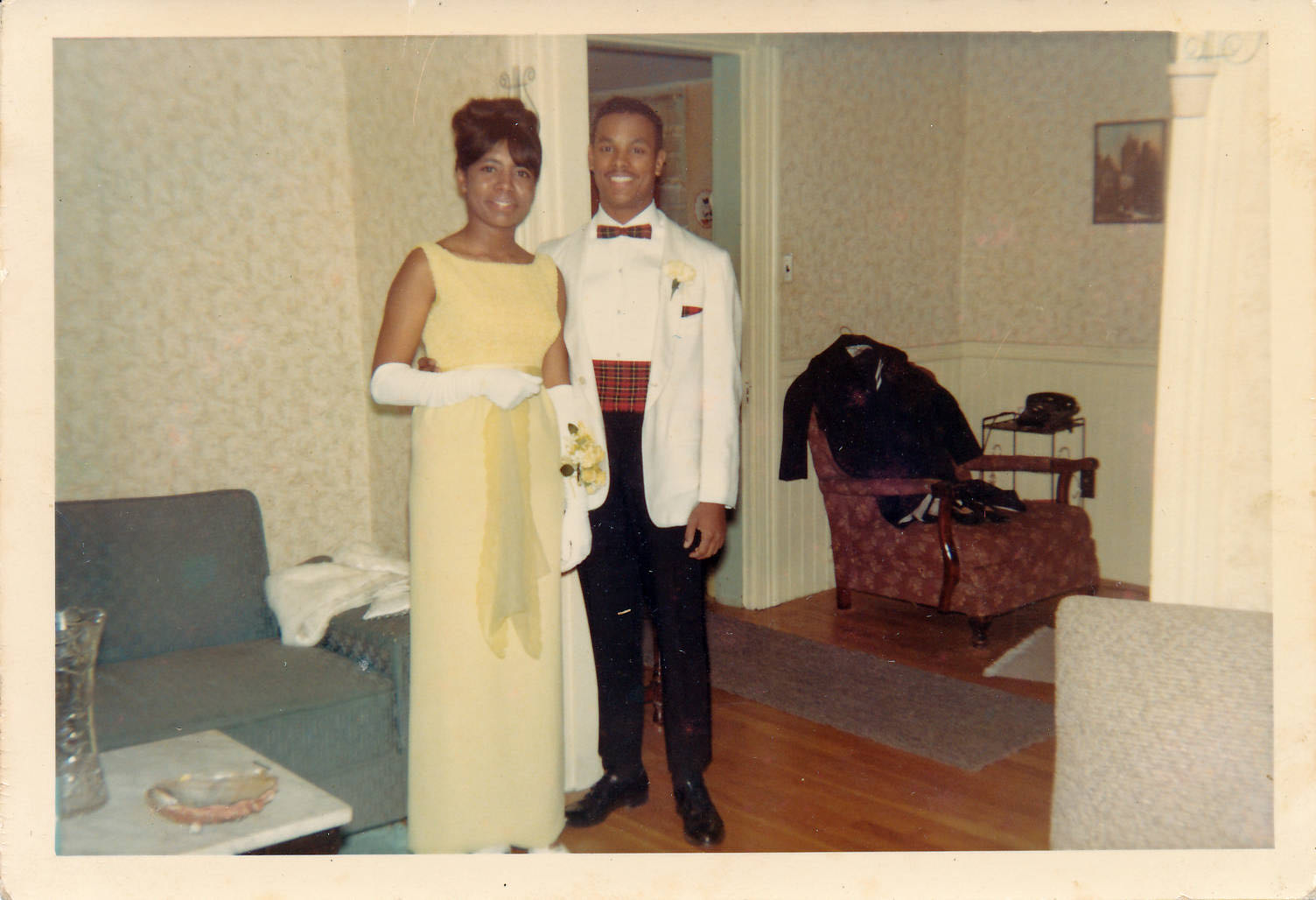 Joyce Barber and Ronald White HHS Prom 1966