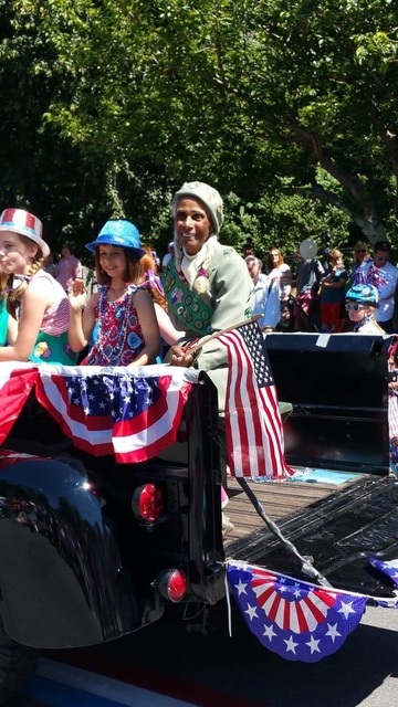 Camilla Rountree at the Hingham Fourth of July parage