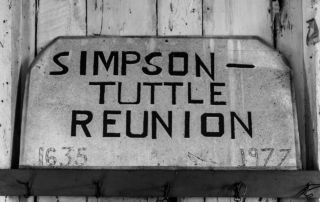 Simpson Tuttle Reunion Plaque 1977